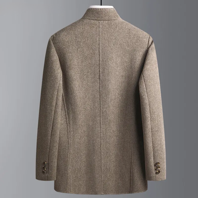 Cappotto da uomo in lana doppia faccia