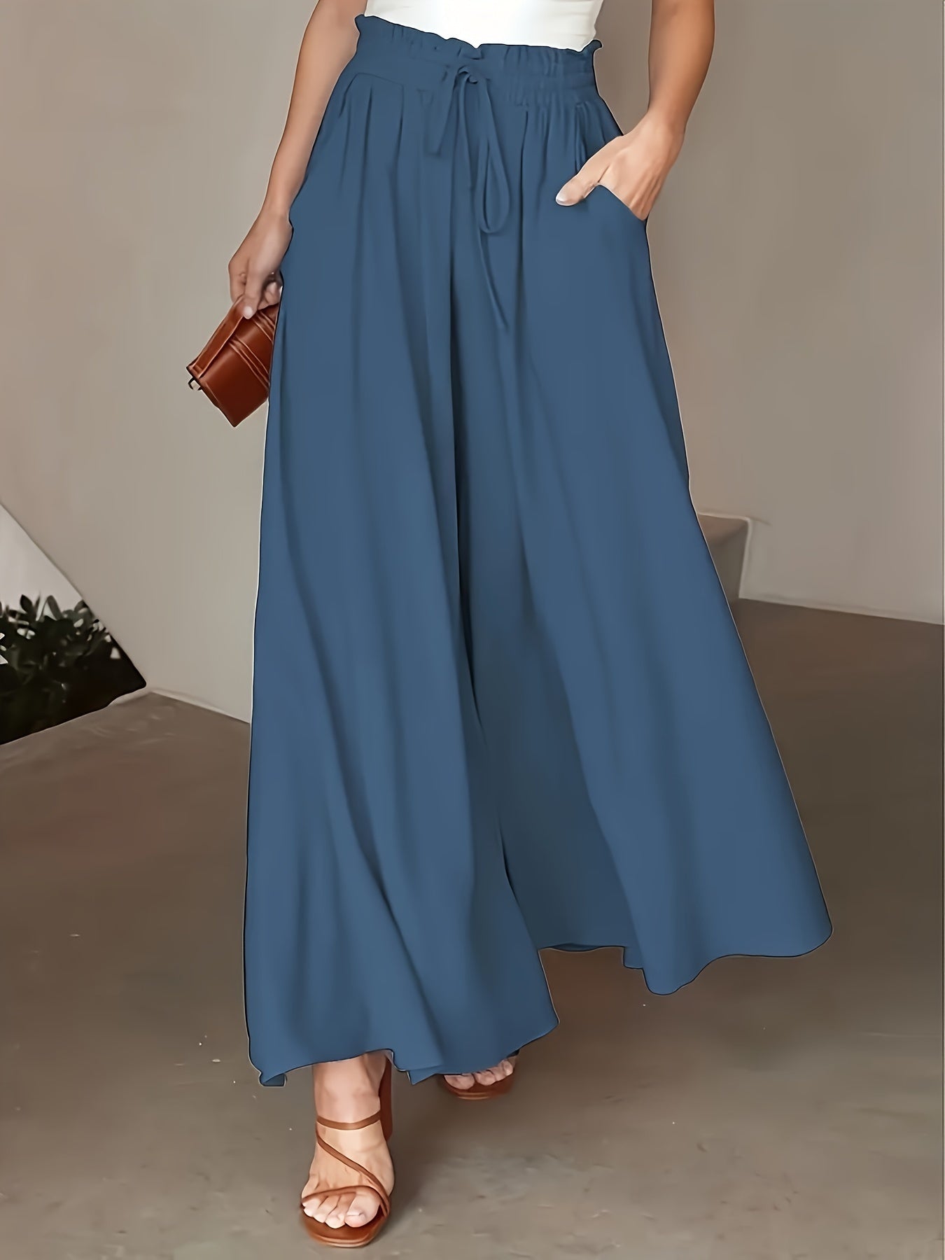 Pantaloni palazzo donna a vita alta – stile boho e comfort estivo