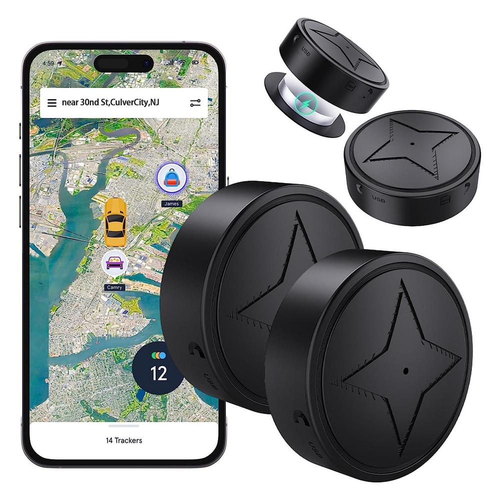 Mini localizzatore GPS – Dispositivo di tracciamento in tempo reale per auto, bambini, animali domestici e oggetti di valore – Strumento compatto magnetico per la sicurezza