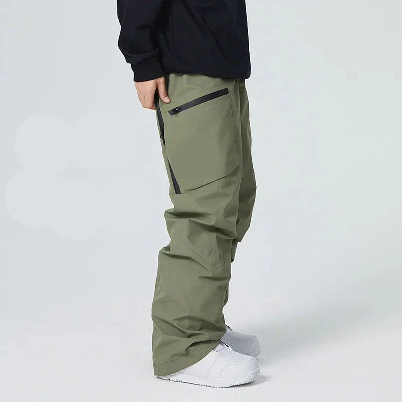 Pantaloni da sci impermeabili da uomo – Pantaloni da snowboard antivento e caldi – Ideali per l'inverno
