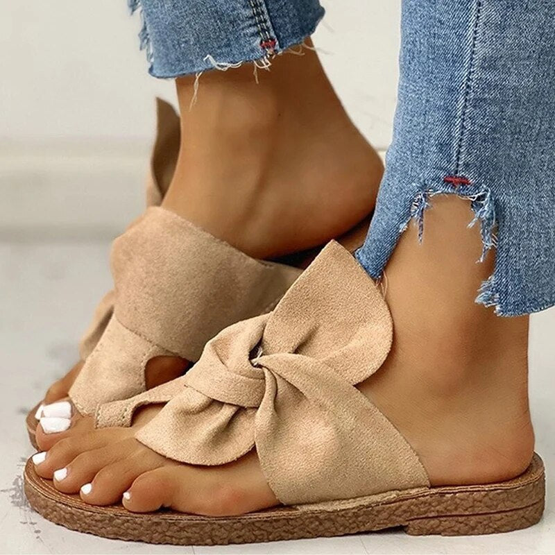 Mules comode da donna con fiocco - Scarpe estive casual ed eleganti