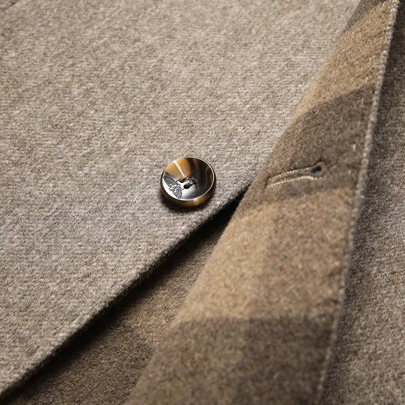 Cappotto da uomo in lana doppia faccia
