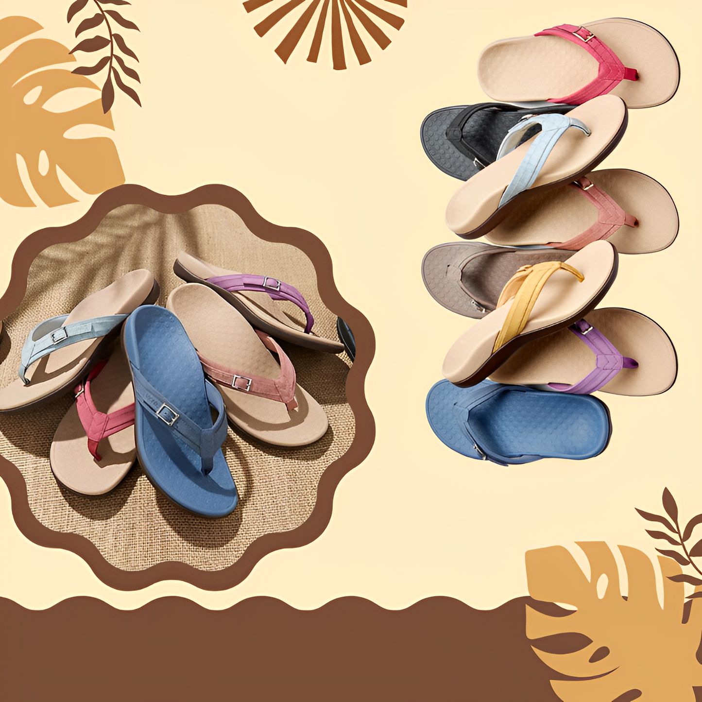 Sandali Estivi Donna con Supporto Ortopedico – Scarpe Aperte Comode ed Eleganti per Camminare e Uso Quotidiano