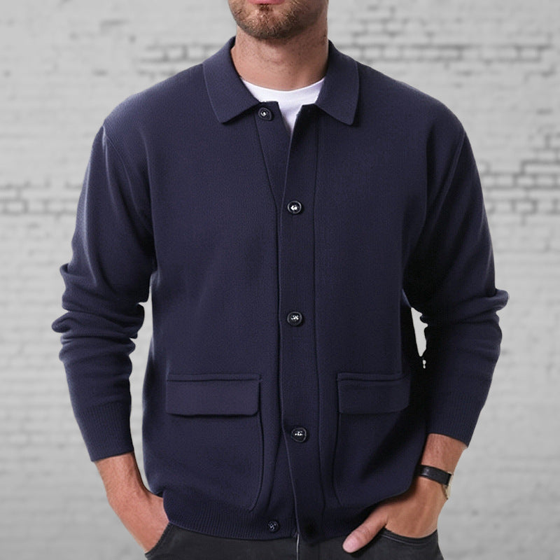 Cardigan casual da uomo con bottoni - Maglieria comoda ed elegante
