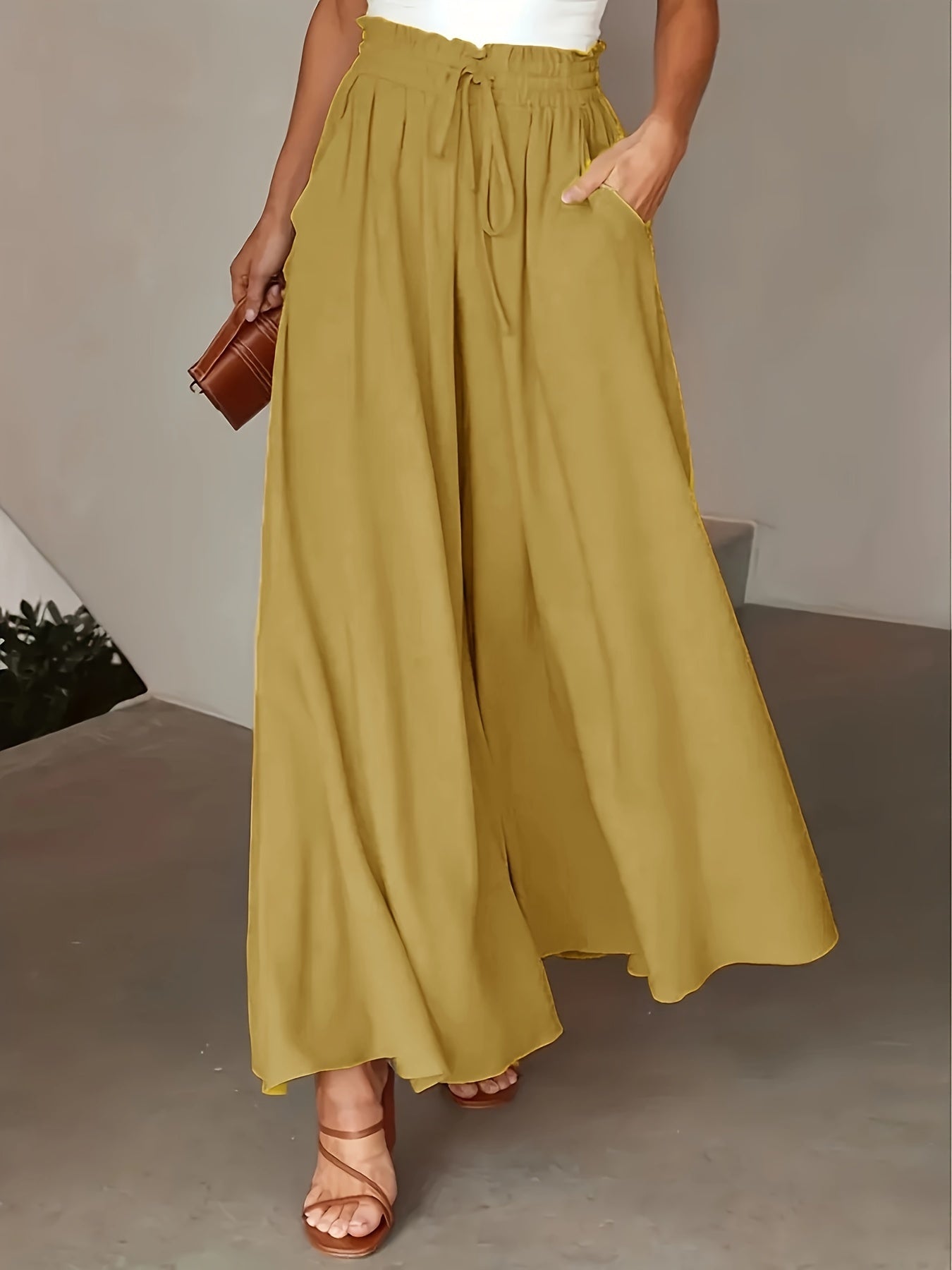 Pantaloni palazzo donna a vita alta – stile boho e comfort estivo