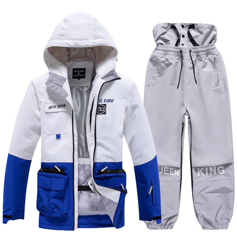Completo da sci invernale unisex – Tuta da neve traspirante e isolante in due pezzi