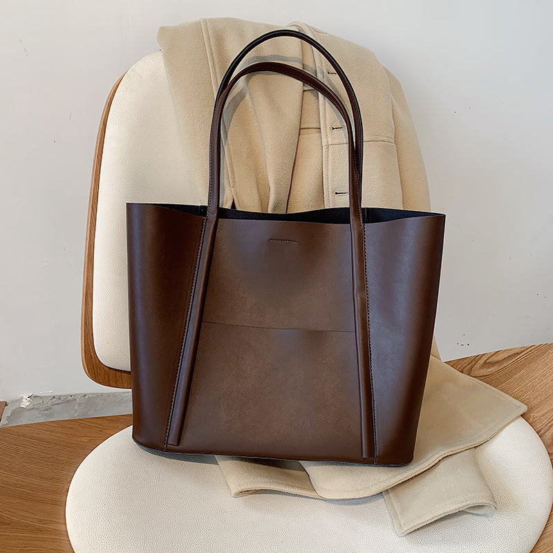 Borsa tote in pelle di lusso per donna - Borsa grande ed elegante per tutti i giorni