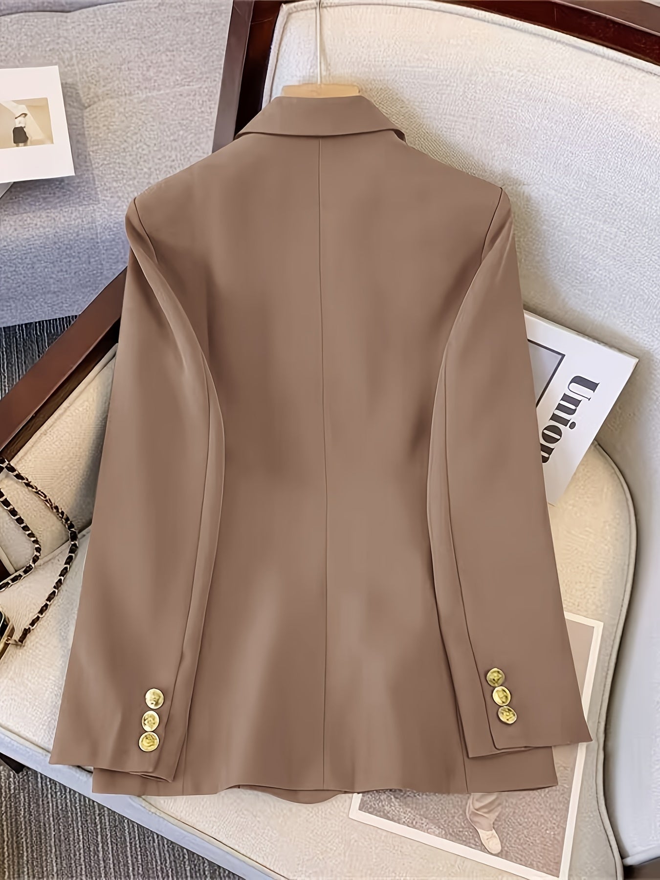 Blazer elegante e sottile da donna con bottoni dorati | Ideale per tutte le stagioni