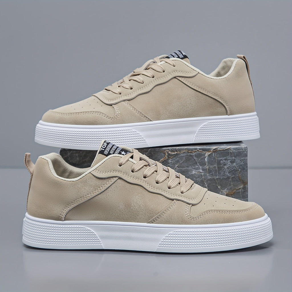 Sneakers basse da uomo in tinta unita