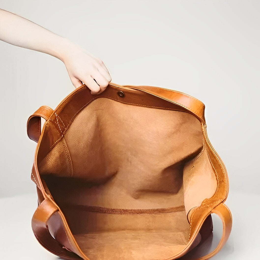 Borsa retrò in pelle per donna