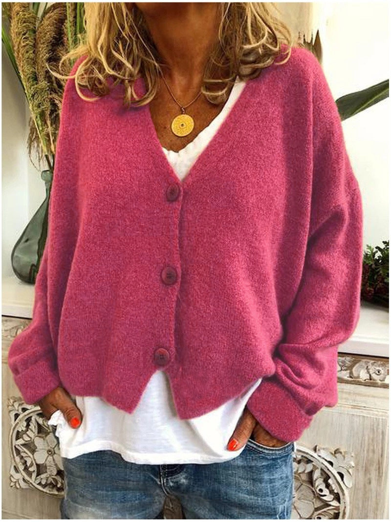 Cardigan lavorato a maglia da donna
