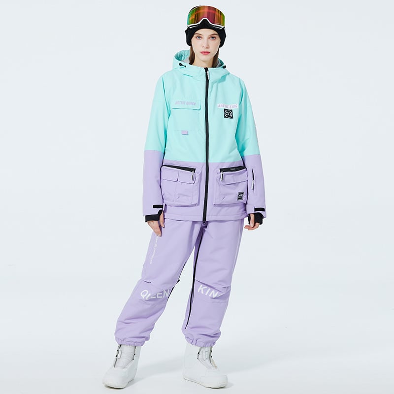 Completo da sci invernale unisex – Tuta da neve traspirante e isolante in due pezzi