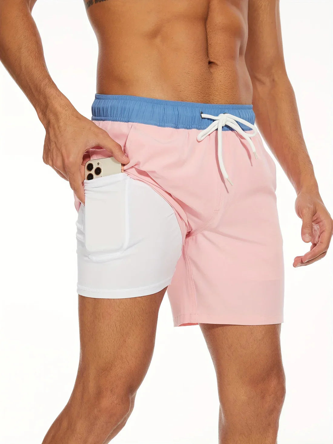 Pantaloncini da bagno sportivi ad asciugatura rapida da uom