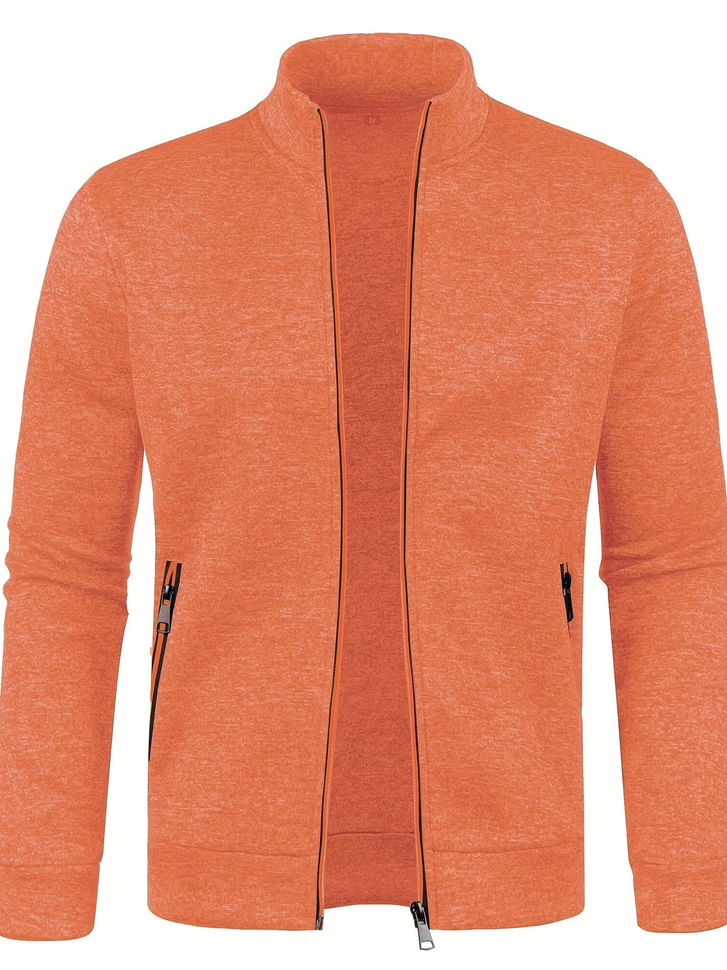 Cardigan con cerniera da uomo alla moda - Comodo maglione lavorato a maglia