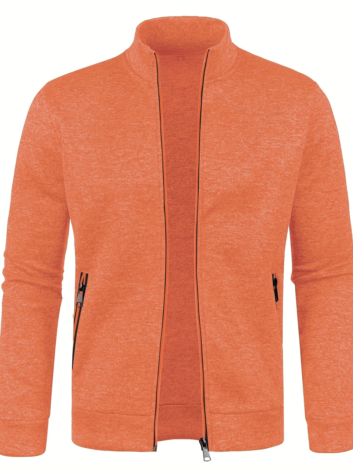 Cardigan con cerniera da uomo alla moda - Comodo maglione lavorato a maglia