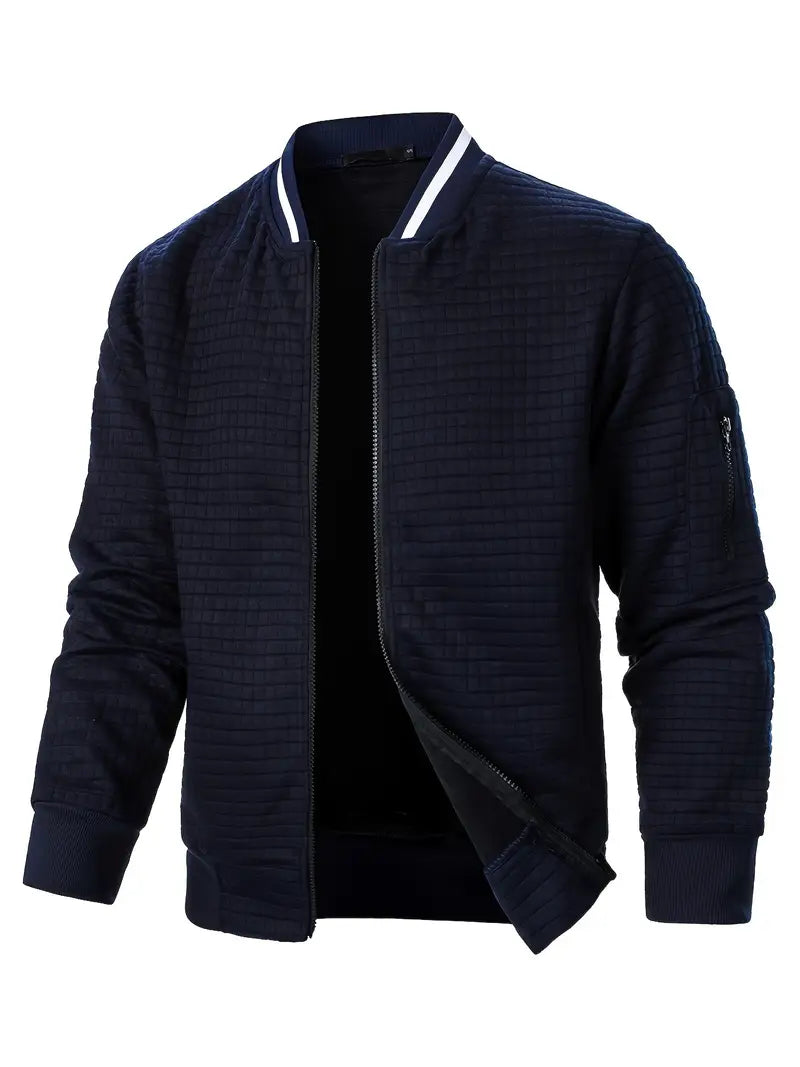 Giacca elegante da uomo a maniche lunghe con cerniera - Leggera e casual