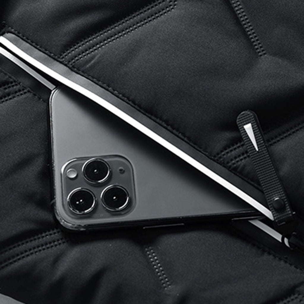 Giacca trapuntata da uomo – Cappotto invernale con collo alto