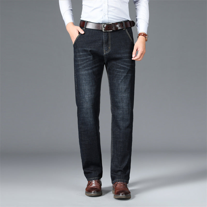 Jeans da uomo foderati in lana