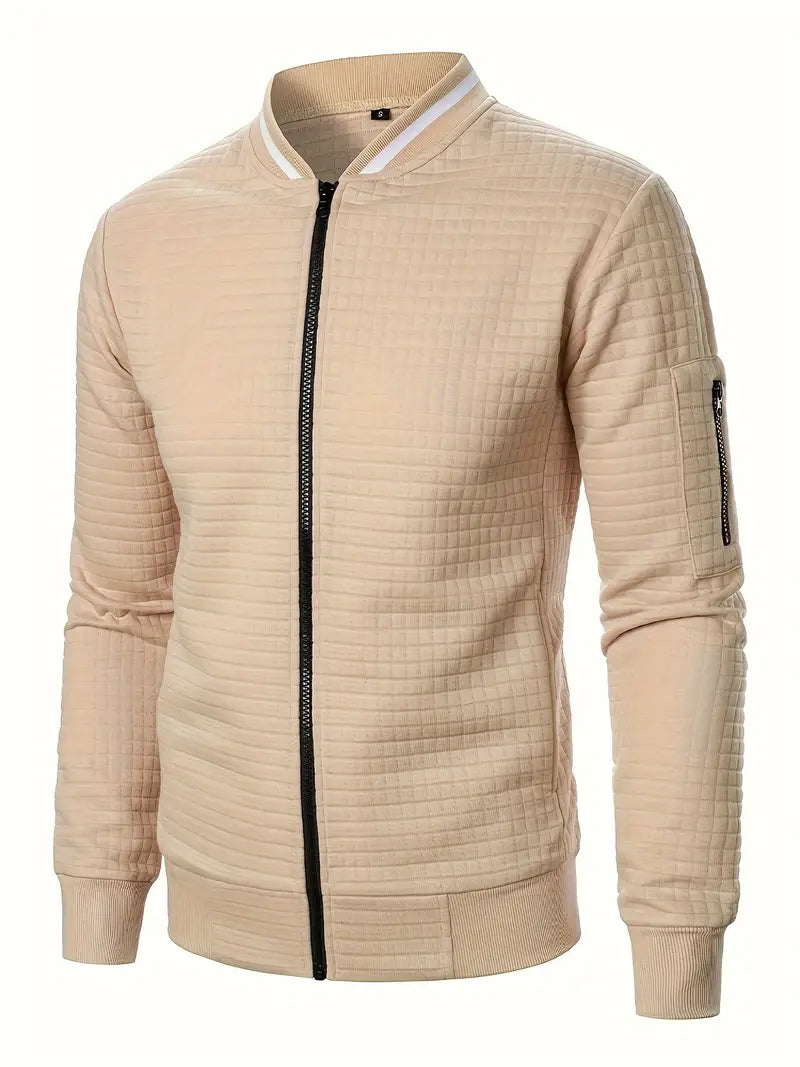 Giacca elegante da uomo a maniche lunghe con cerniera - Leggera e casual