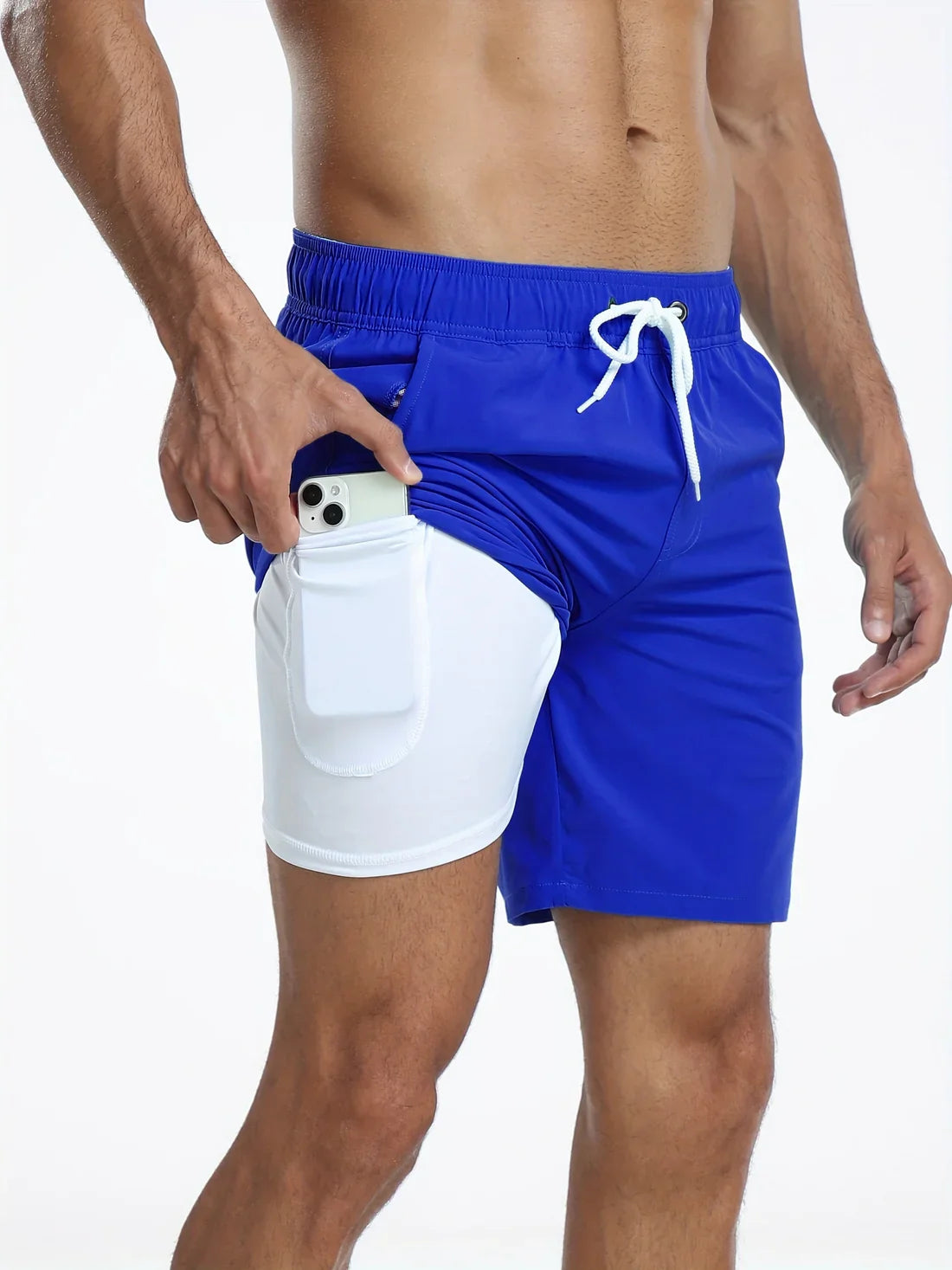 Pantaloncini da bagno sportivi ad asciugatura rapida da uom