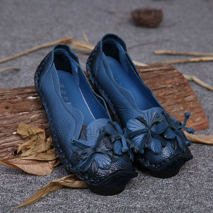 Scarpe casual glamour da donna con dettagli floreali
