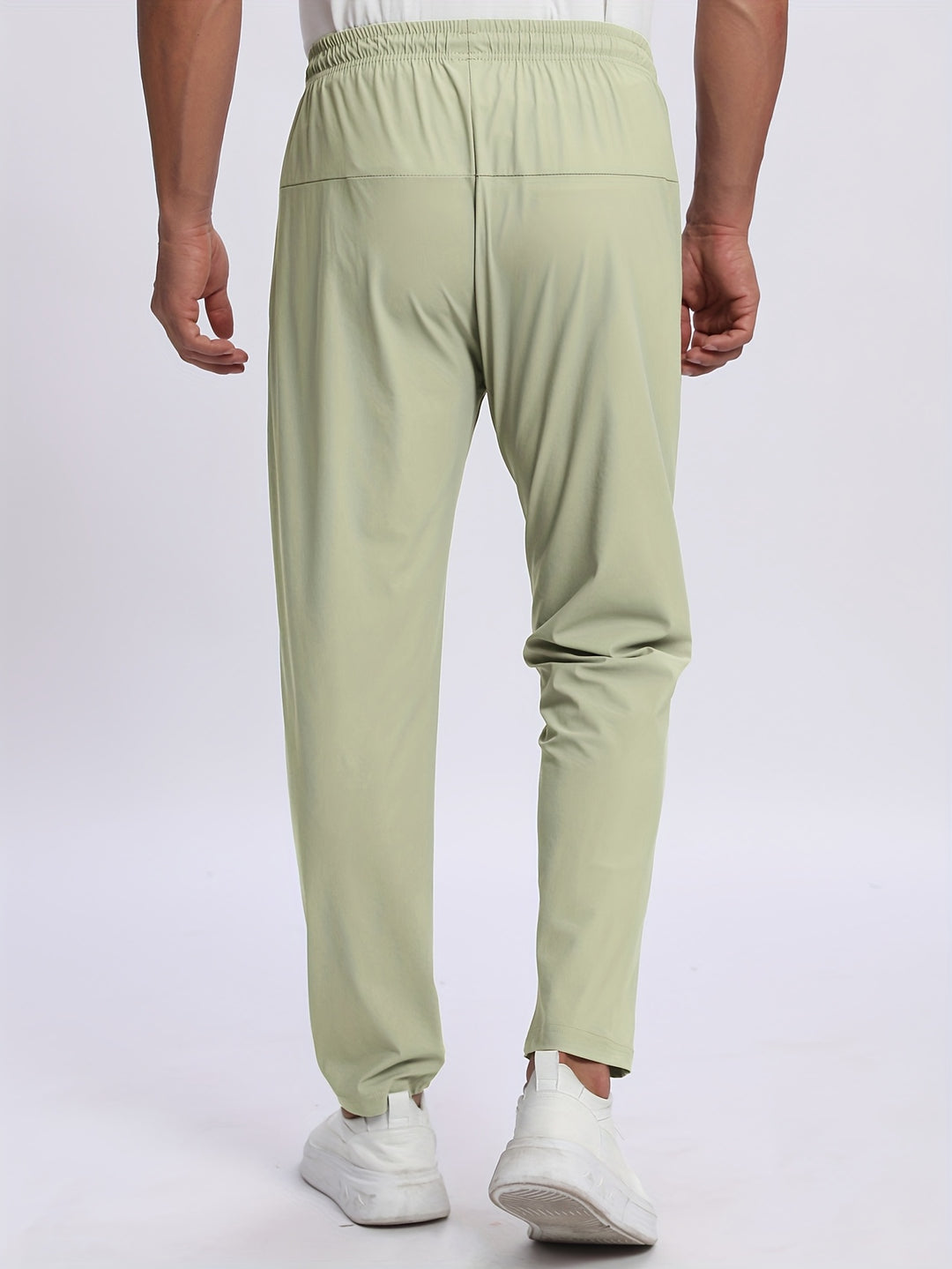 Pantaloni uomo elasticizzati – pantalon sportivo con tasche zip