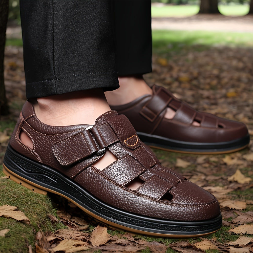 Sandali da pescatore uomo in pelle – sandali estivi eleganti e traspiranti