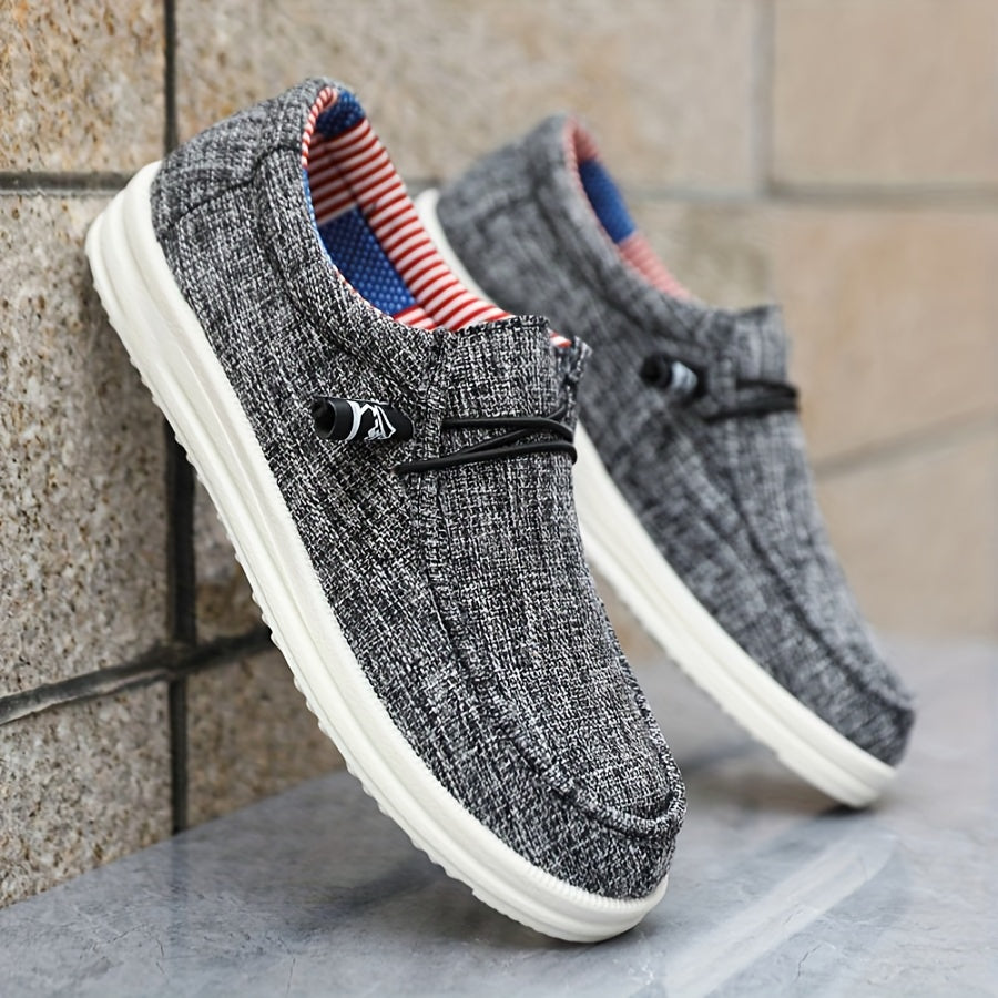 Scarpe slip-on da uomo in tessuto – leggere, comode e traspiranti