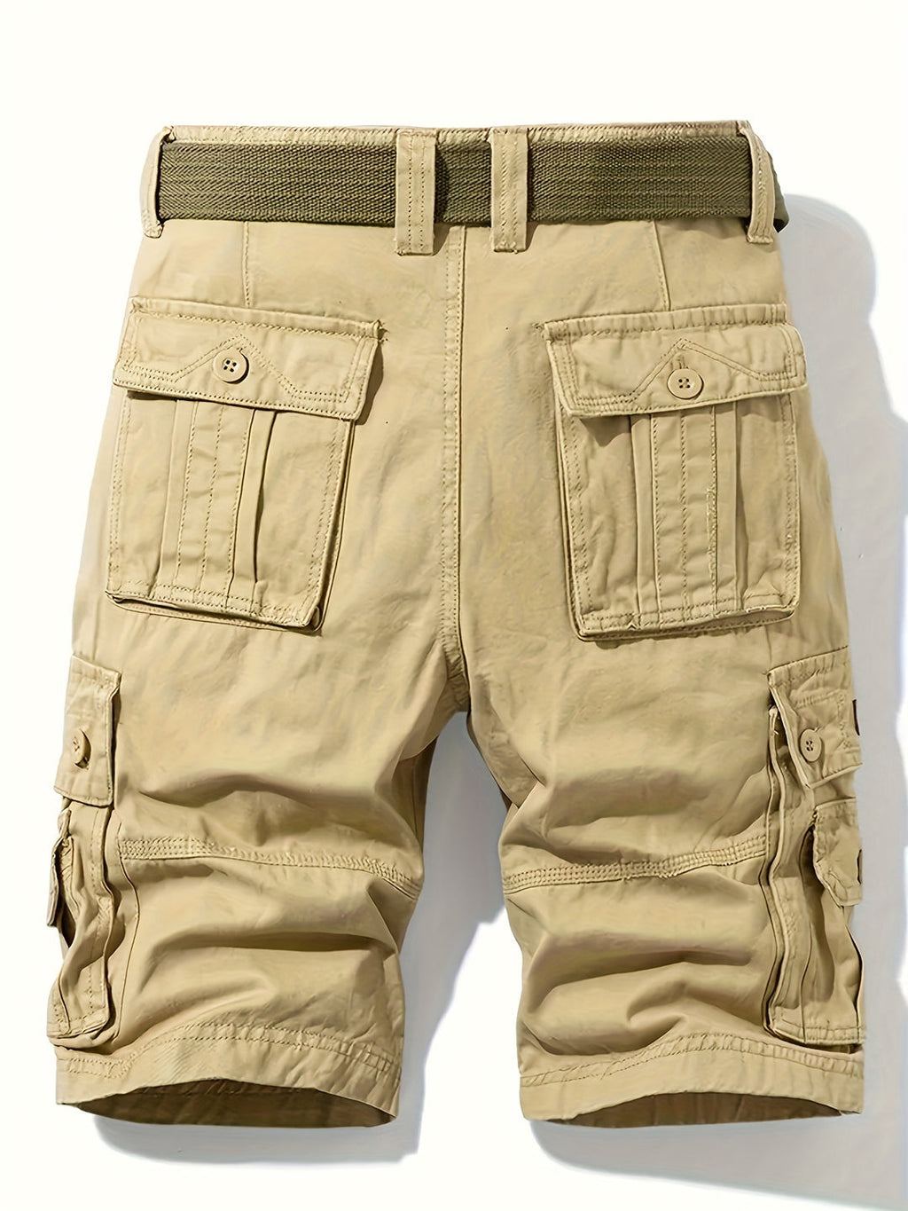 Bermuda cargo uomo con cintura – short outdoor robusti e resistenti
