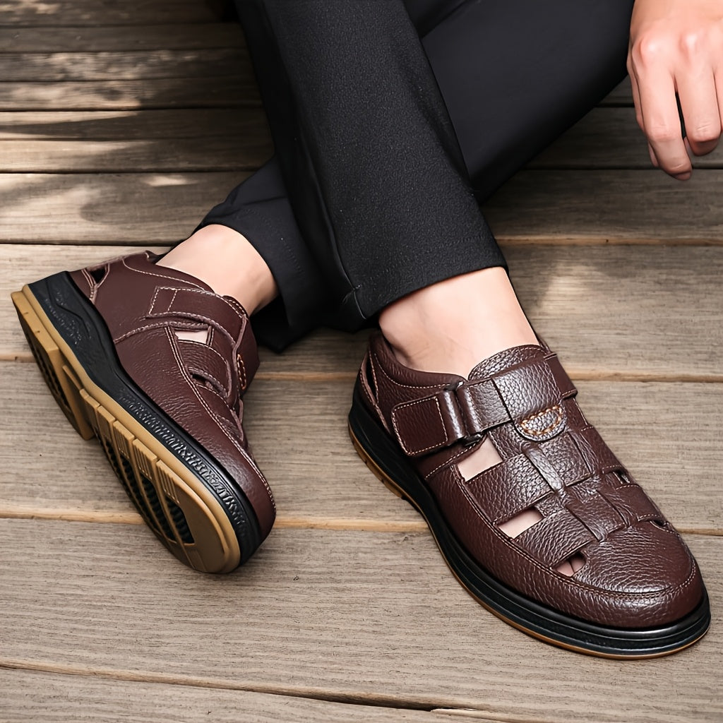 Sandali da pescatore uomo in pelle – sandali estivi eleganti e traspiranti