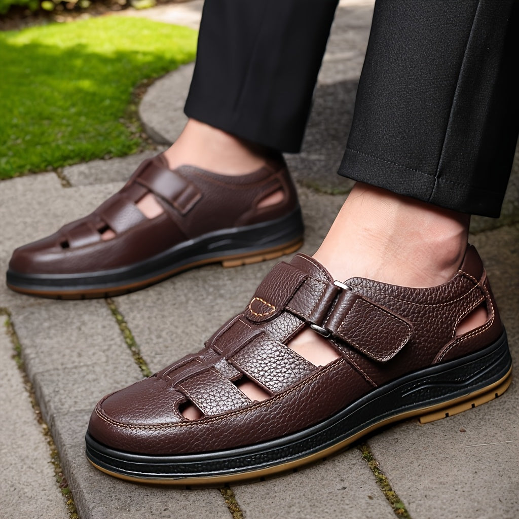 Sandali da pescatore uomo in pelle – sandali estivi eleganti e traspiranti