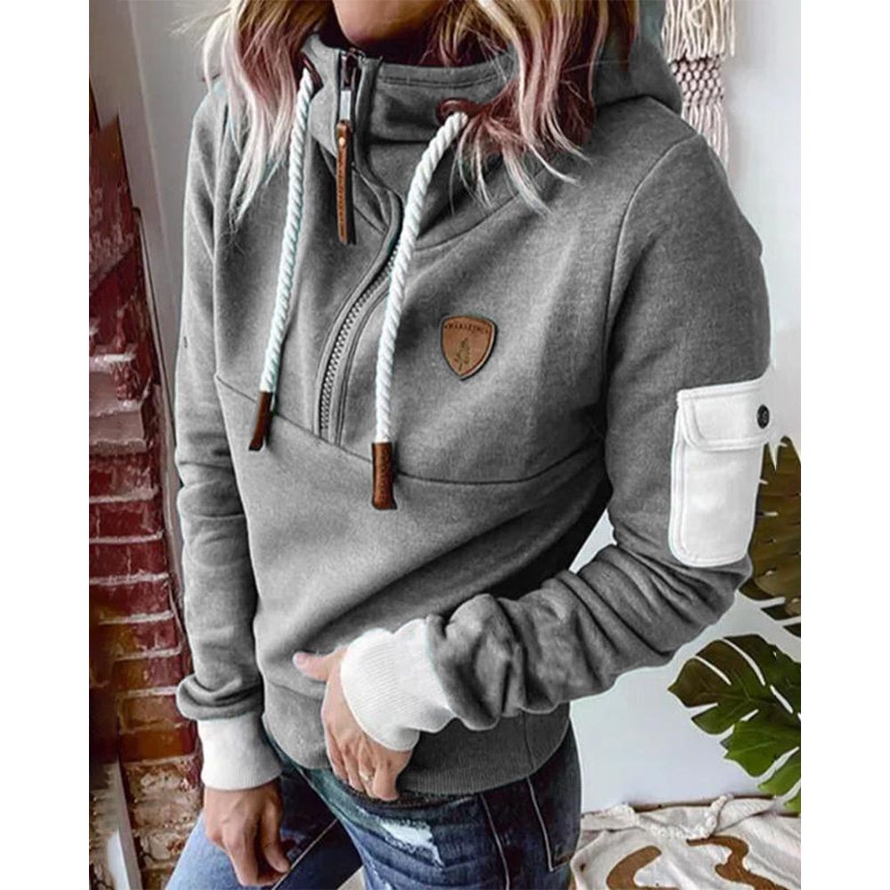 Felpa con cappuccio da donna elegante e morbida - Maglione spesso e confortevole