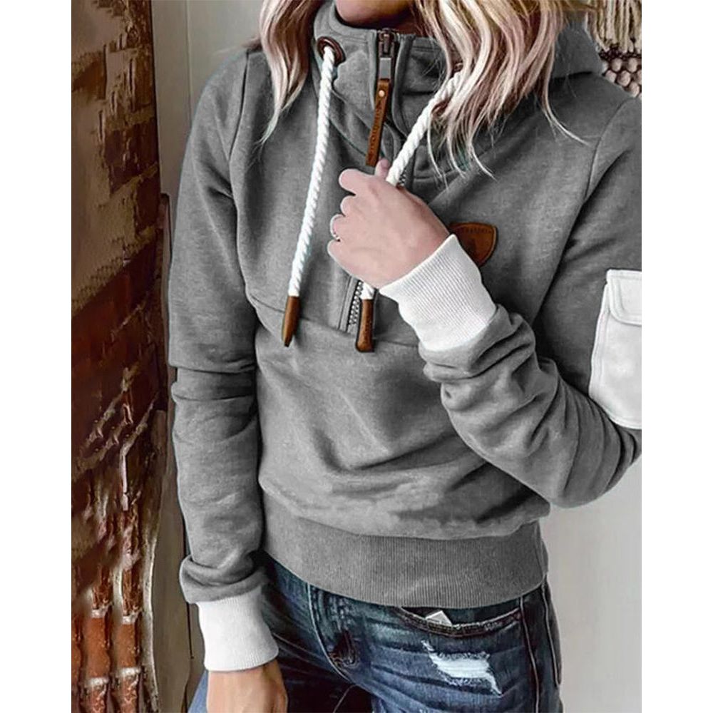 Felpa con cappuccio da donna elegante e morbida - Maglione spesso e confortevole