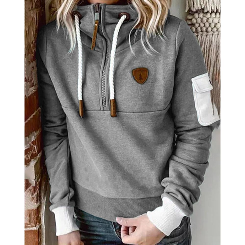 Felpa con cappuccio da donna elegante e morbida - Maglione spesso e confortevole