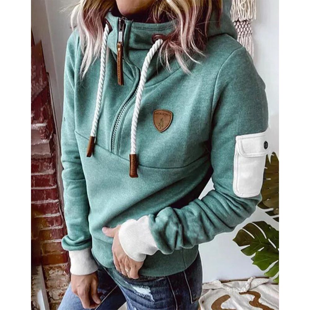 Felpa con cappuccio da donna elegante e morbida - Maglione spesso e confortevole