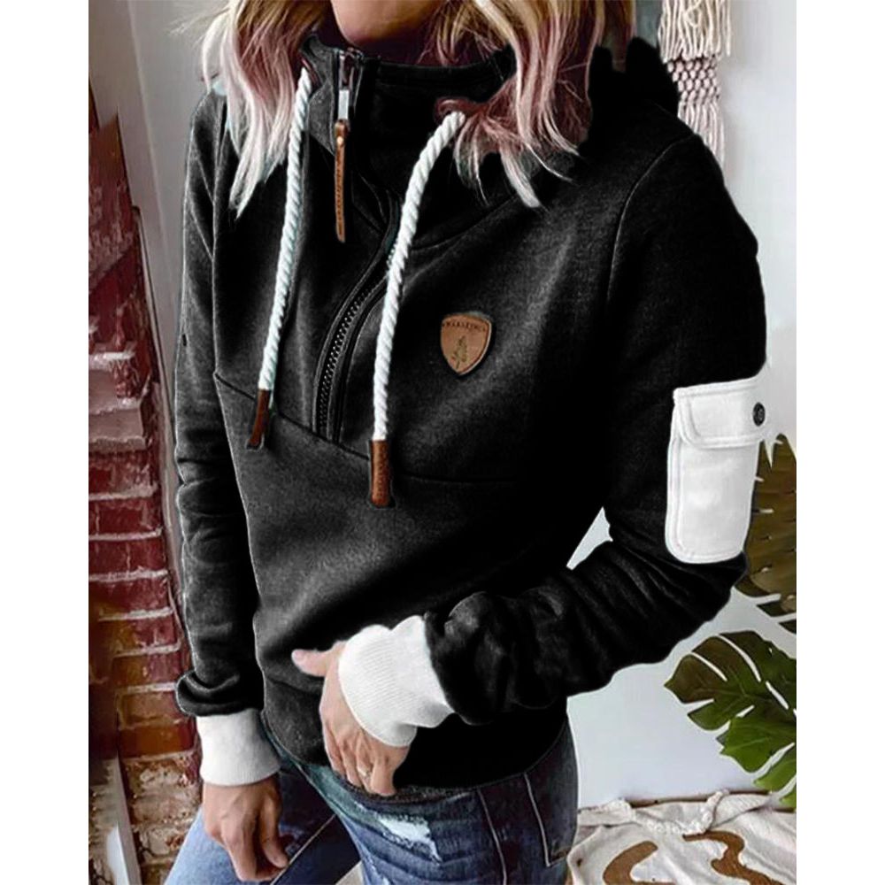 Felpa con cappuccio da donna elegante e morbida - Maglione spesso e confortevole