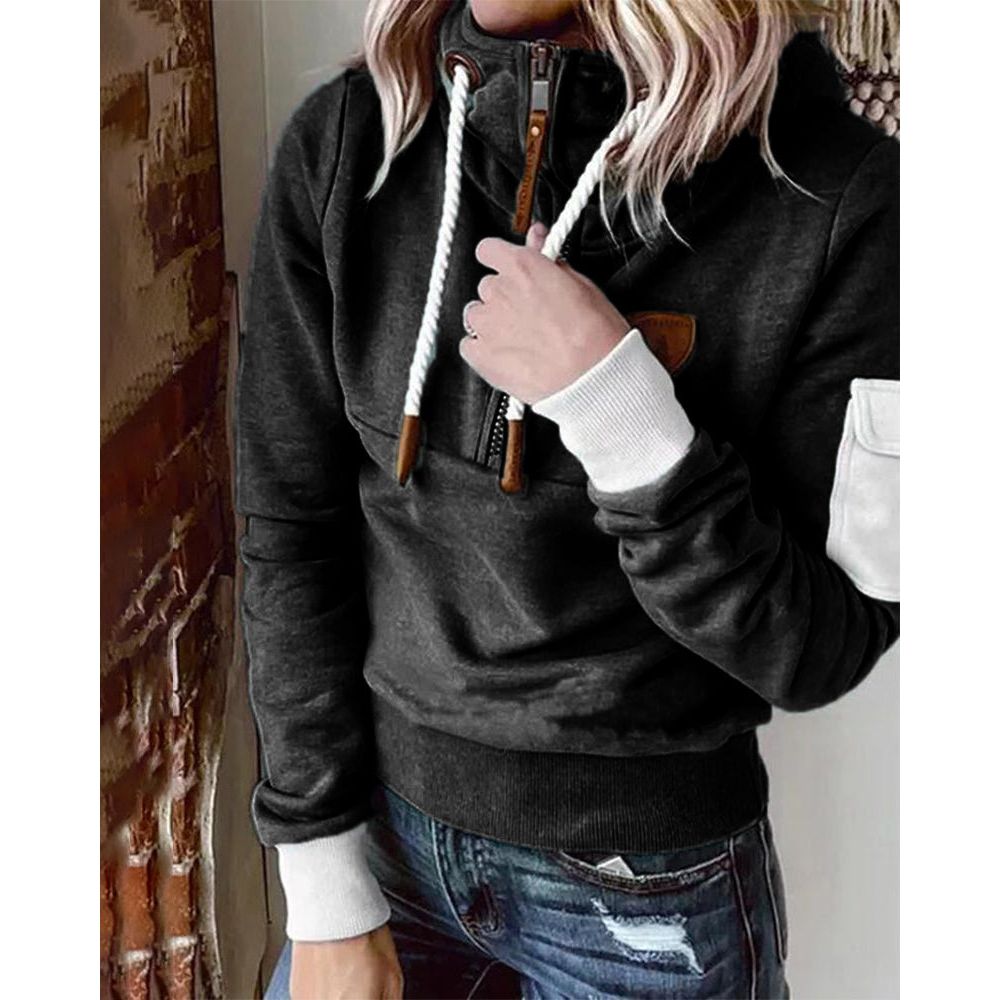 Felpa con cappuccio da donna elegante e morbida - Maglione spesso e confortevole