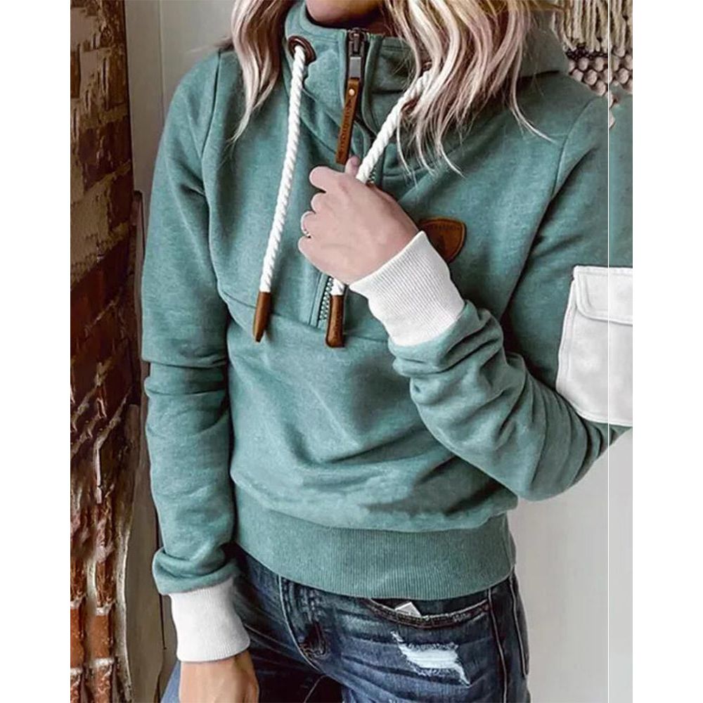 Felpa con cappuccio da donna elegante e morbida - Maglione spesso e confortevole