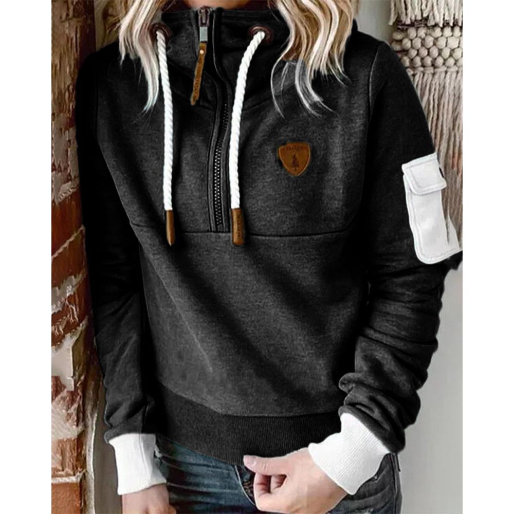 Felpa con cappuccio da donna elegante e morbida - Maglione spesso e confortevole