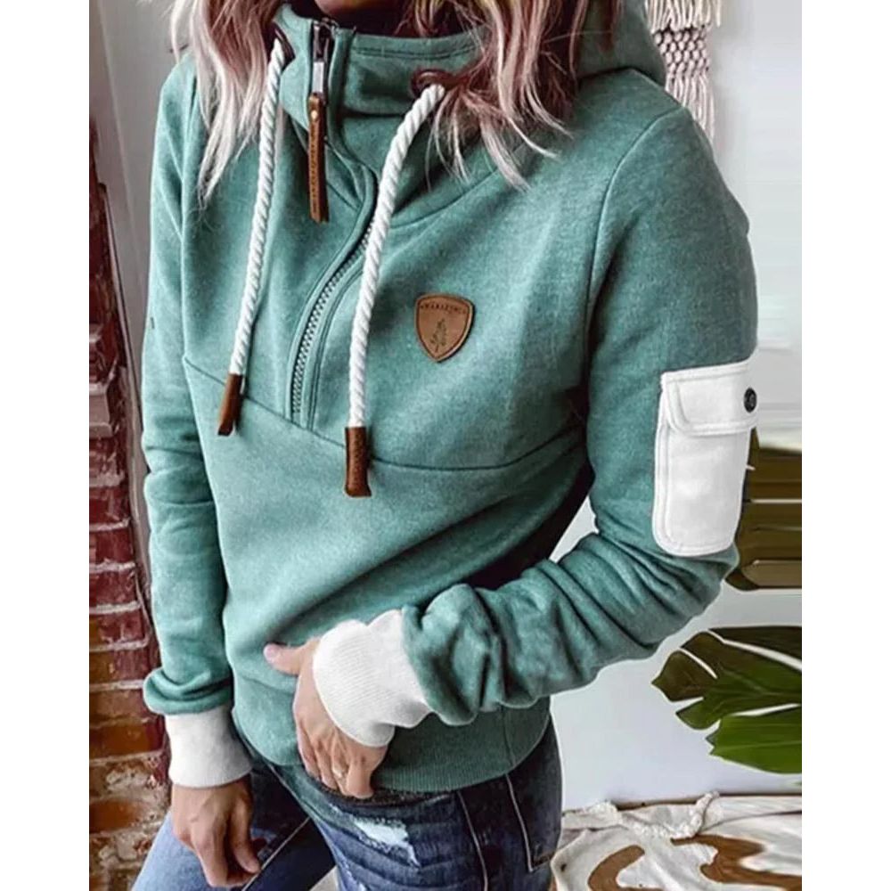 Felpa con cappuccio da donna elegante e morbida - Maglione spesso e confortevole