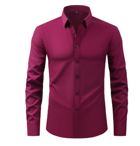Camicia formale elasticizzata da uomo senza rughe Premium