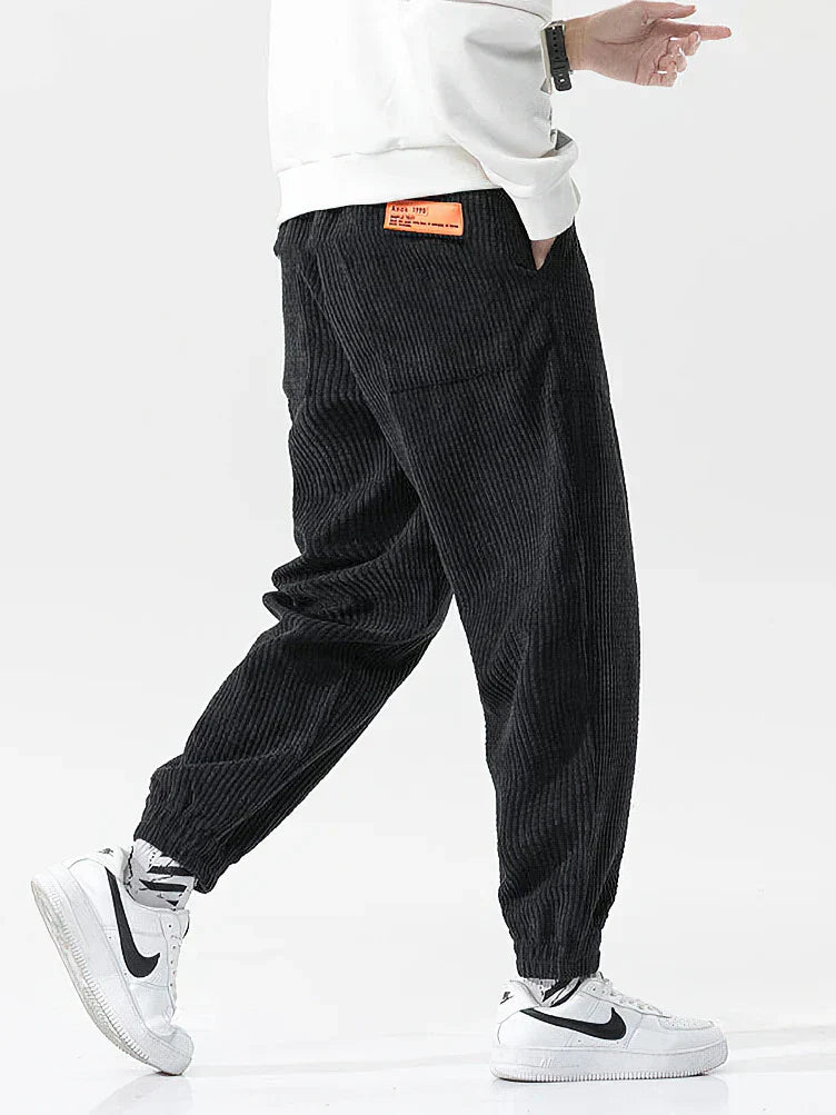 Pantaloni in velluto alla moda da uomo – Pantaloni casual comodi