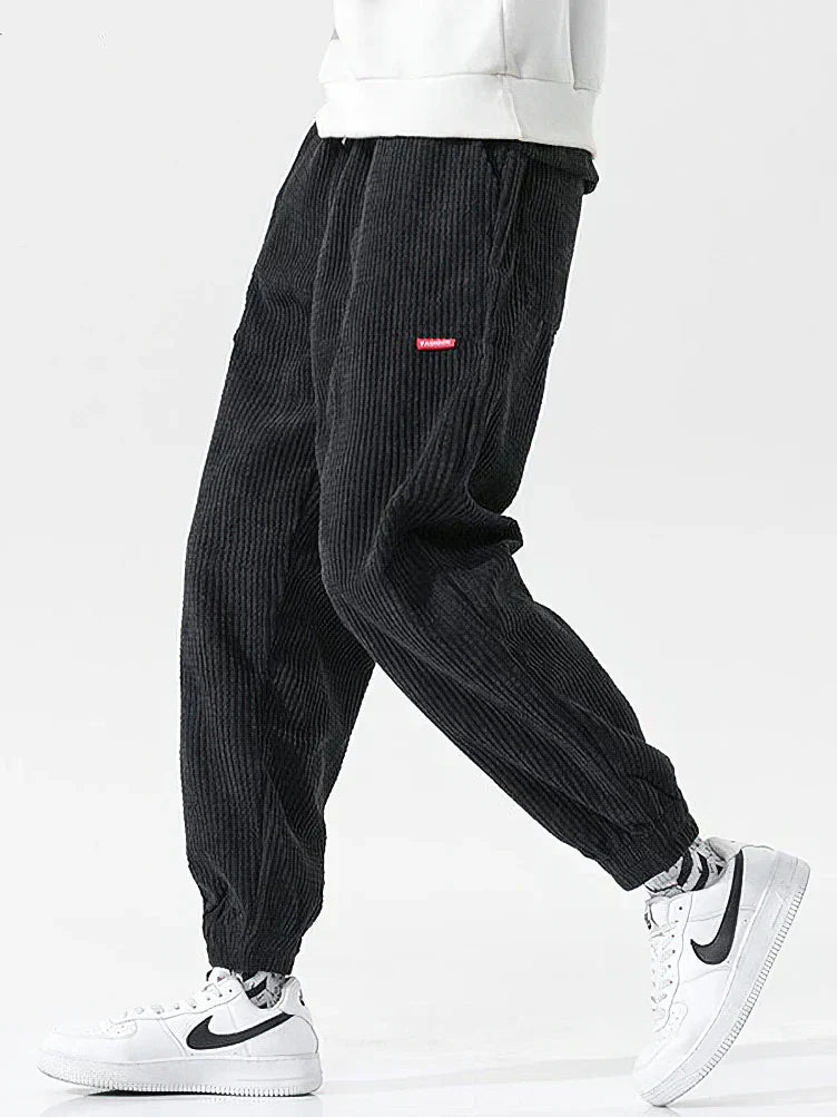 Pantaloni in velluto alla moda da uomo – Pantaloni casual comodi