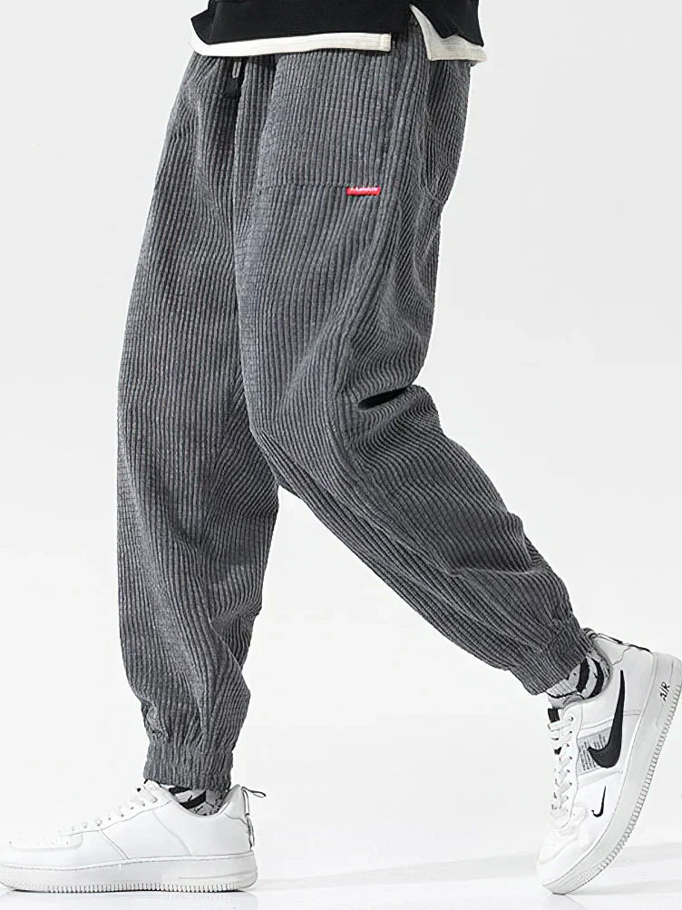 Pantaloni in velluto alla moda da uomo – Pantaloni casual comodi