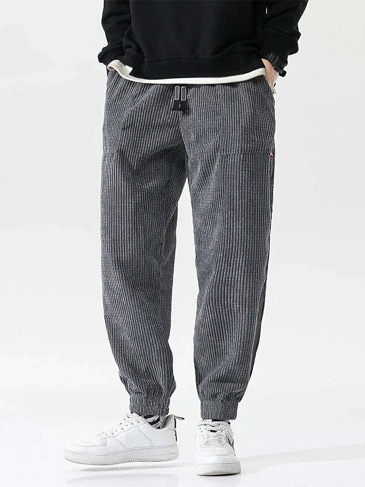 Pantaloni in velluto alla moda da uomo – Pantaloni casual comodi