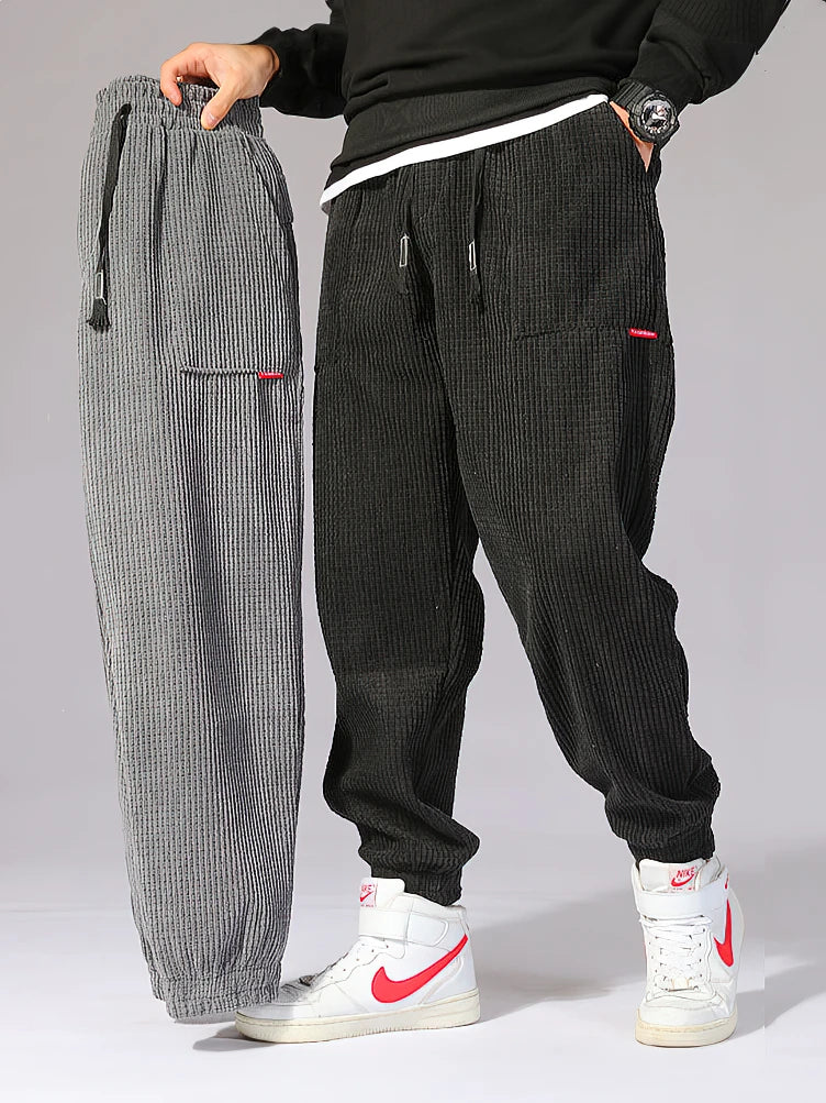 Pantaloni in velluto alla moda da uomo – Pantaloni casual comodi