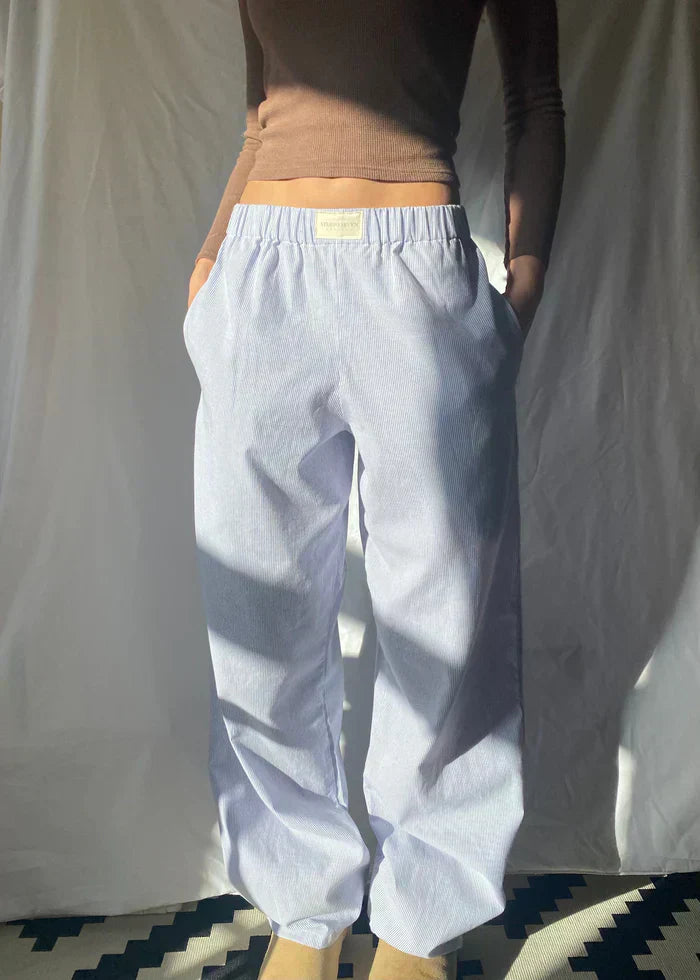 Pantaloni casual a righe | Cotone | Stile confortevole