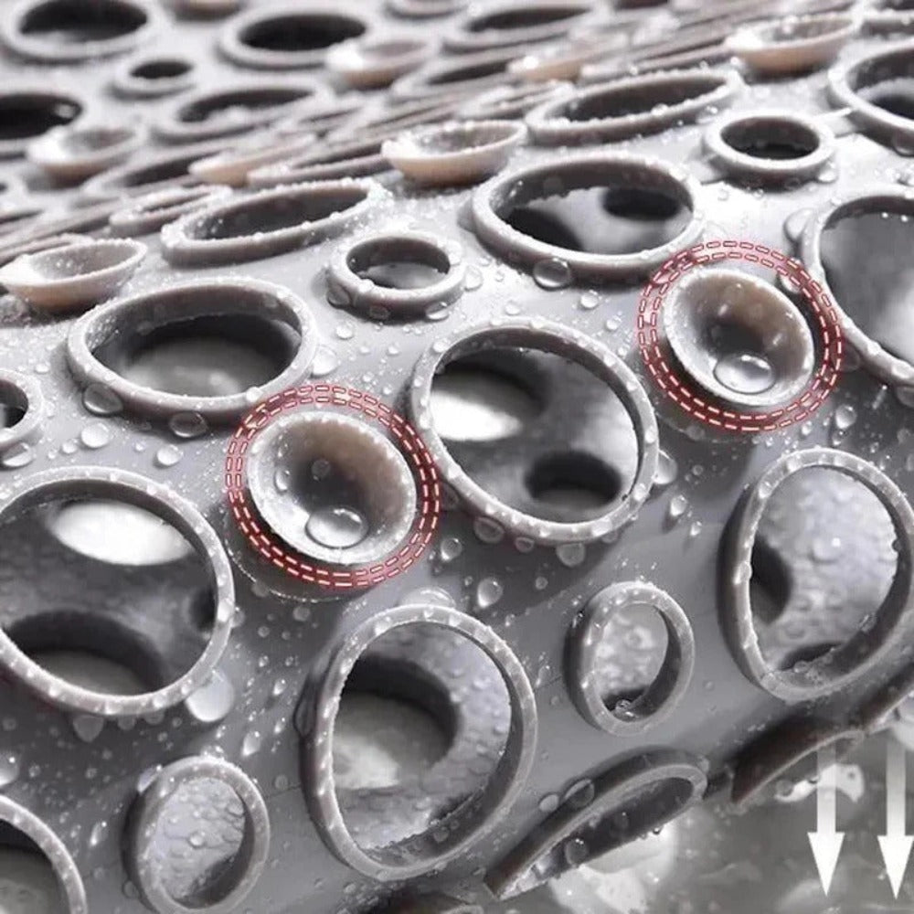 Tappetino Antiscivolo Antibatterico per Doccia – Tappetino Sicuro e Asciutto per Pavimenti Bagnati e Vasche da Bagno