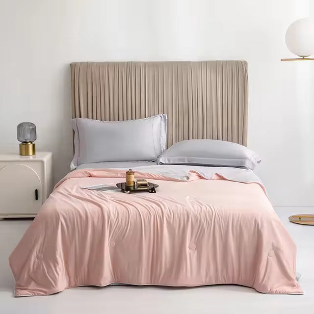 Coperta rinfrescante premium - Coperta estiva leggera, morbida, traspirante e fresca per chi dorme al caldo, copriletto ipoallergenico per tutte le stagioni