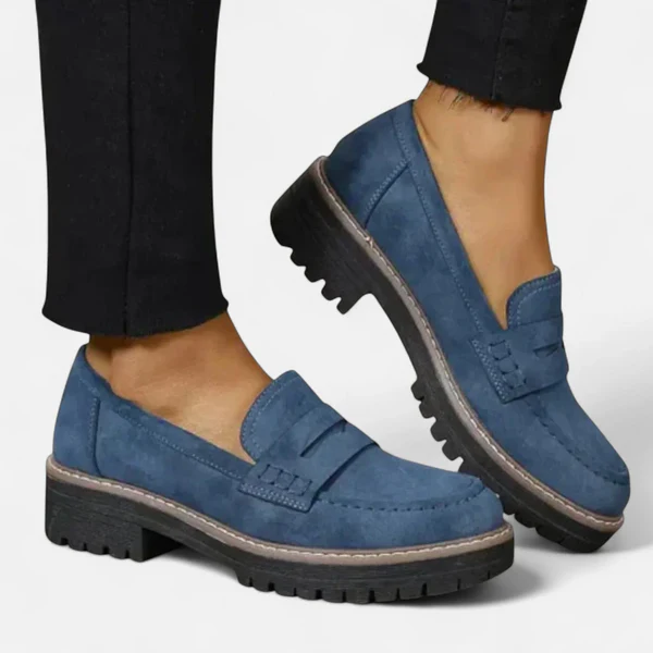 Mocassini da donna con suola spessa premium - Scarpe comode con tacco spesso